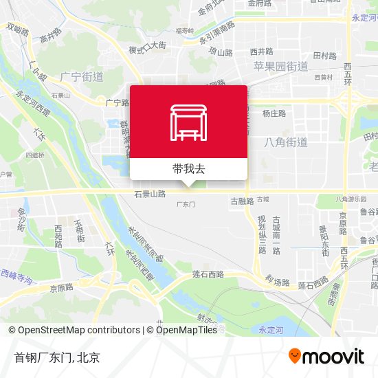 首钢厂东门地图