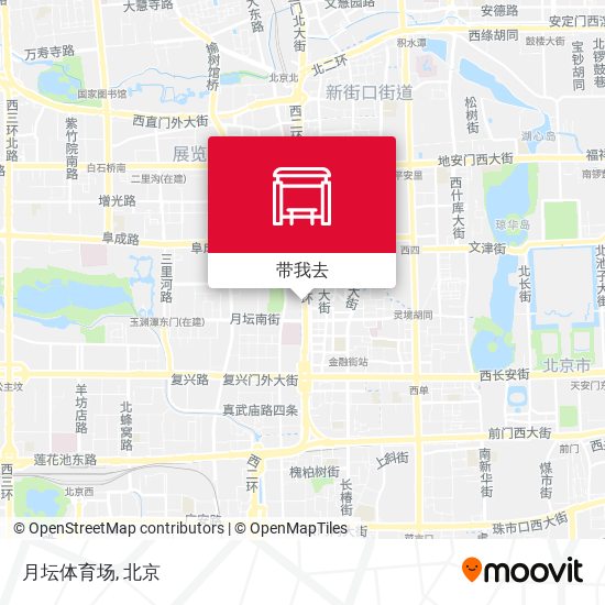 月坛体育场地图