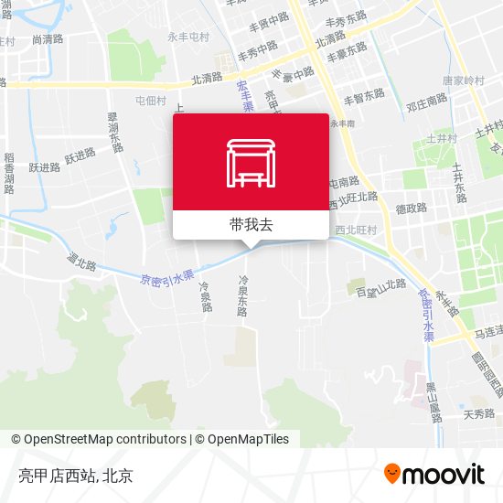 亮甲店西站地图