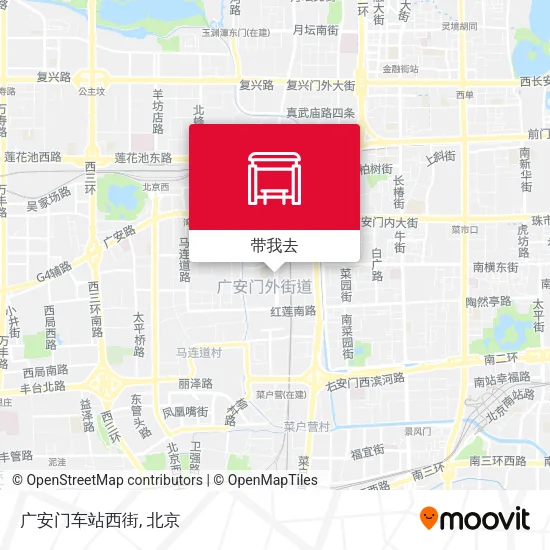 广安门车站西街地图