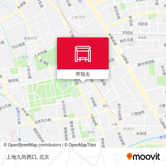 上地九街西口地图