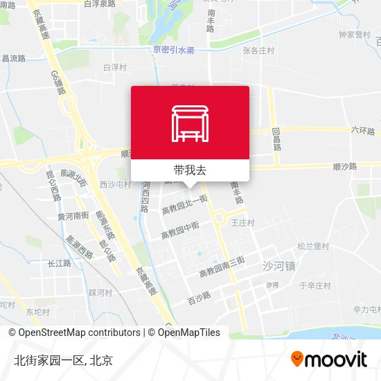 北街家园一区地图