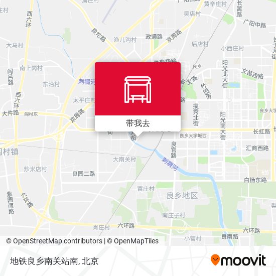 地铁良乡南关站南地图