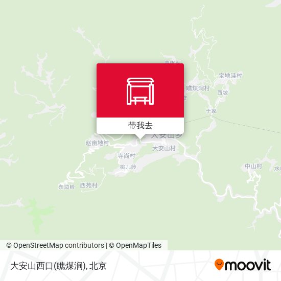 大安山西口(瞧煤涧)地图