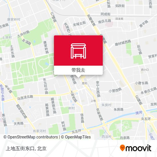 上地五街东口地图