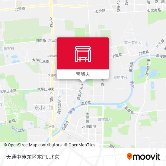 天通中苑东区东门地图
