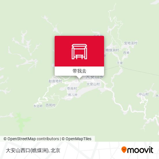 大安山西口(瞧煤涧)地图