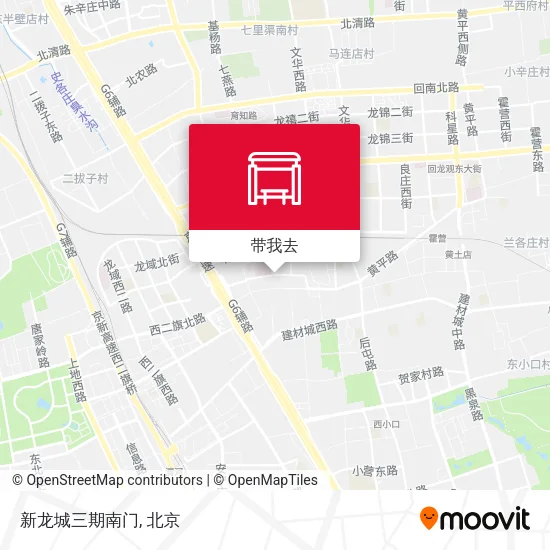 新龙城三期南门地图