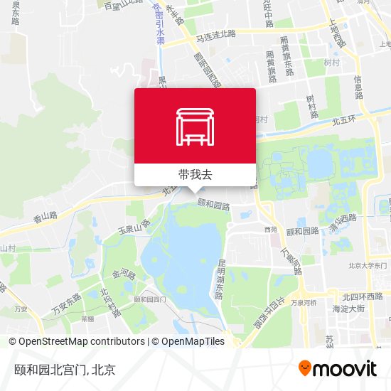 颐和园北宫门地图