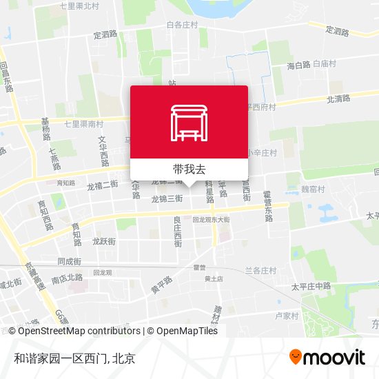 和谐家园一区西门地图