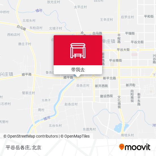 平谷岳各庄地图