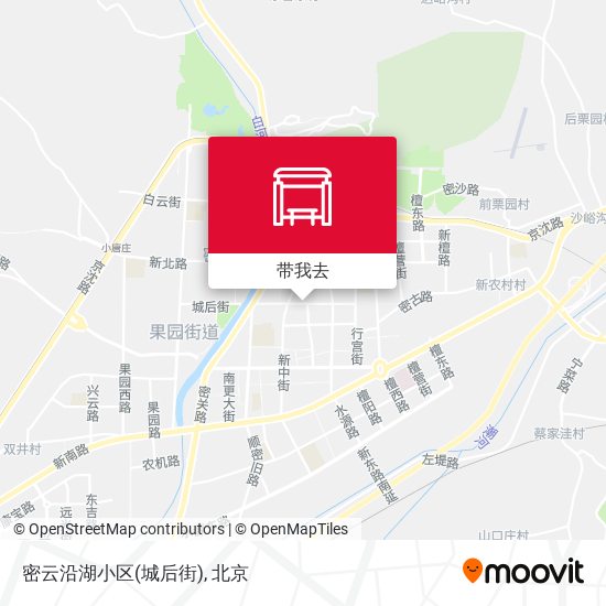 密云沿湖小区(城后街)地图