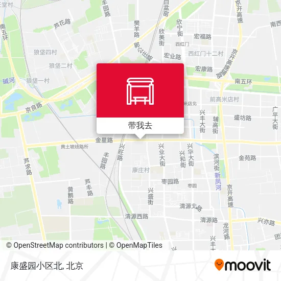 康盛园小区北地图