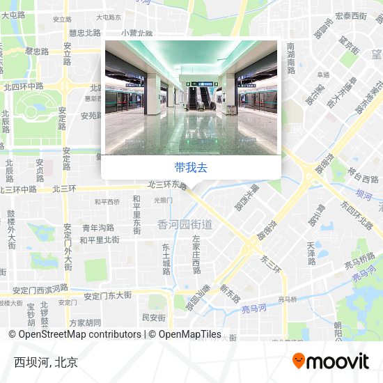 西坝河地图