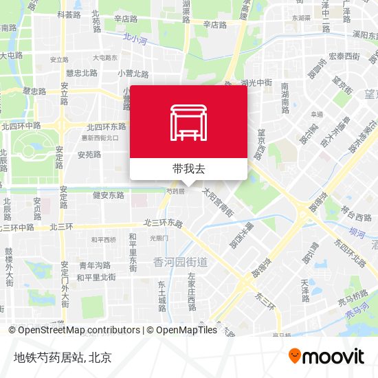 地铁芍药居站地图