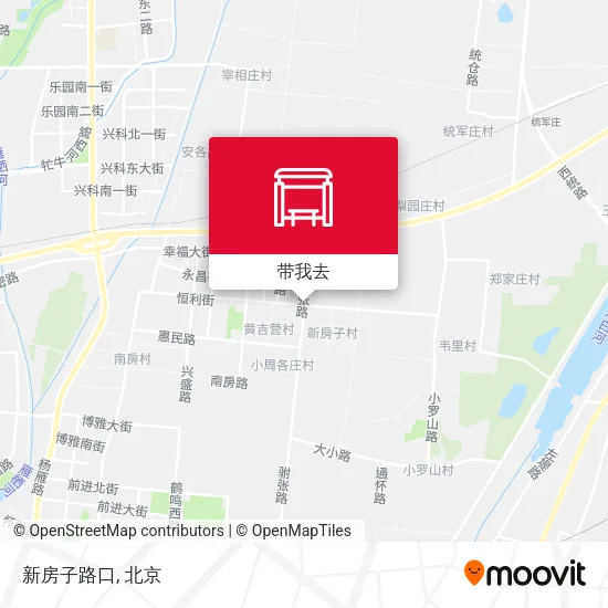 新房子路口地图