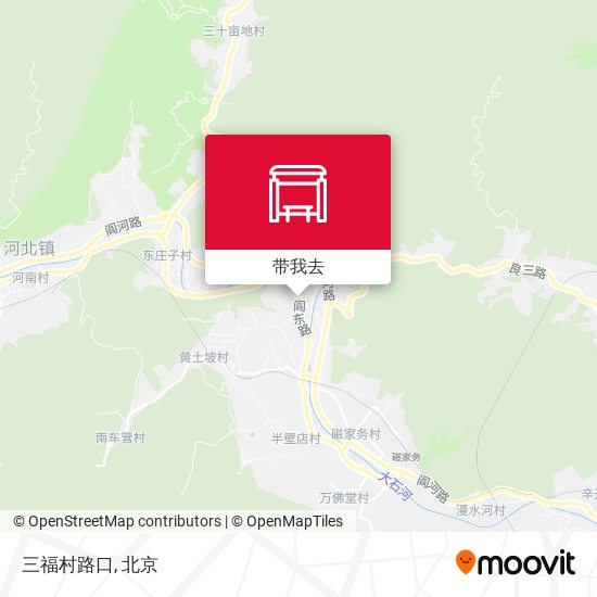 三福村路口地图