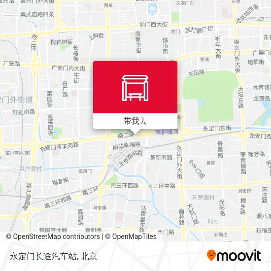 永定门长途汽车站地图