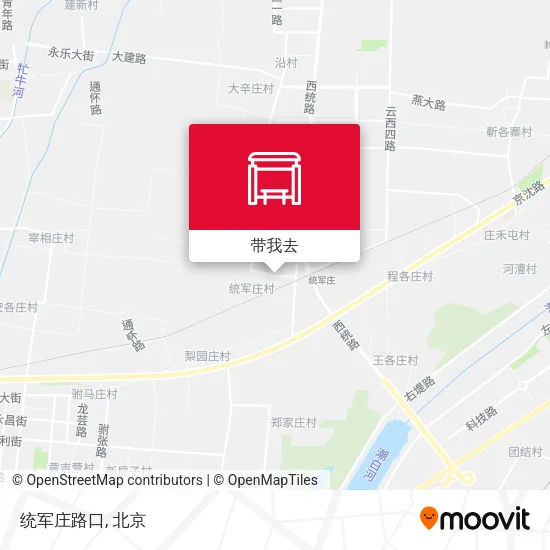 统军庄路口地图