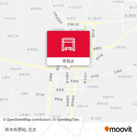 裕丰街西站地图