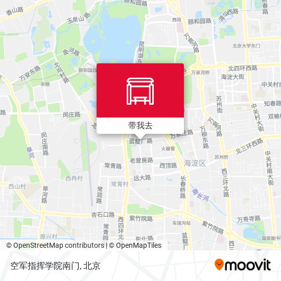 空军指挥学院南门地图
