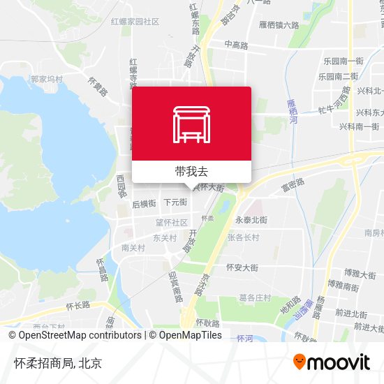 怀柔招商局地图