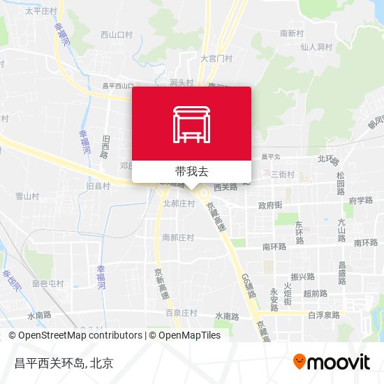昌平西关环岛地图