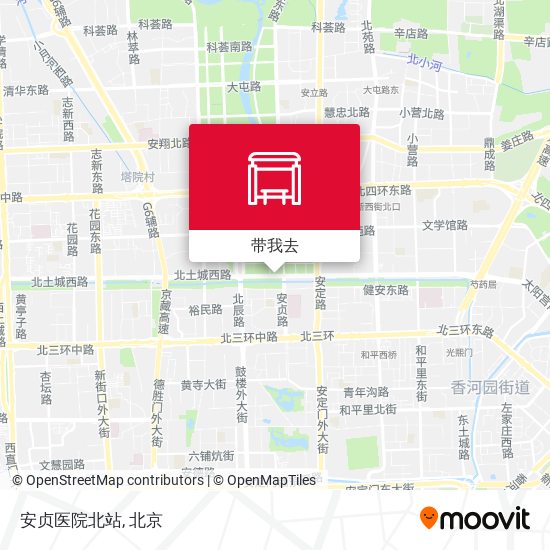 安贞医院北站地图