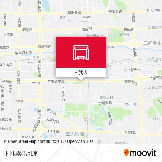 四根旗杆地图