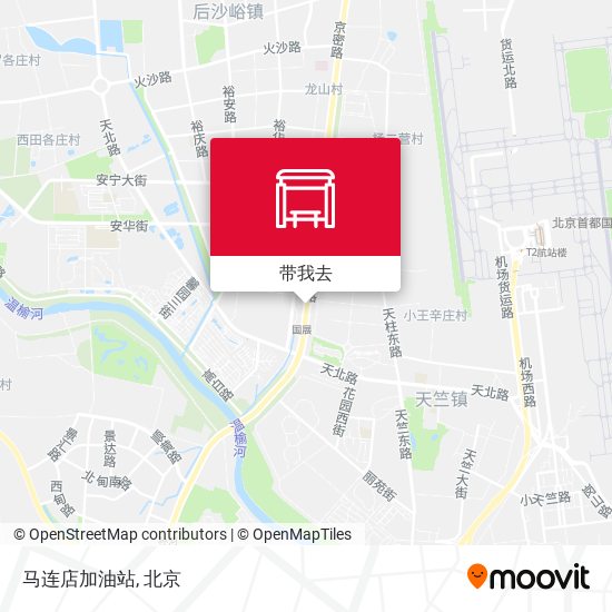马连店加油站地图