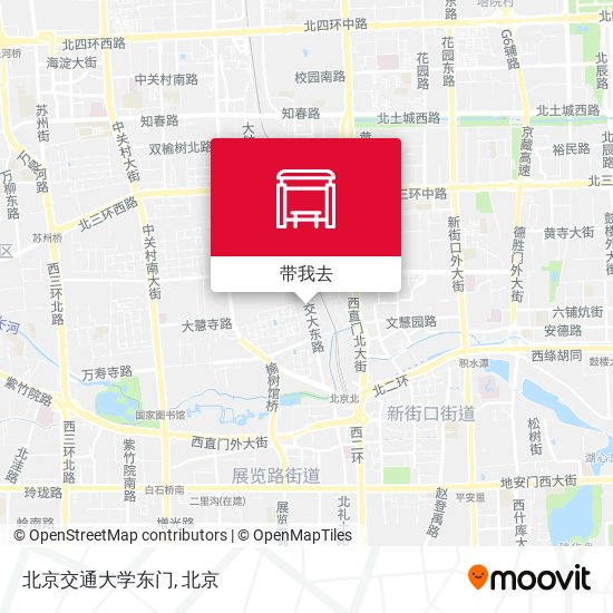 北京交通大学东门地图