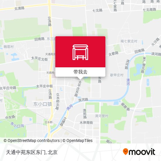 天通中苑东区东门地图