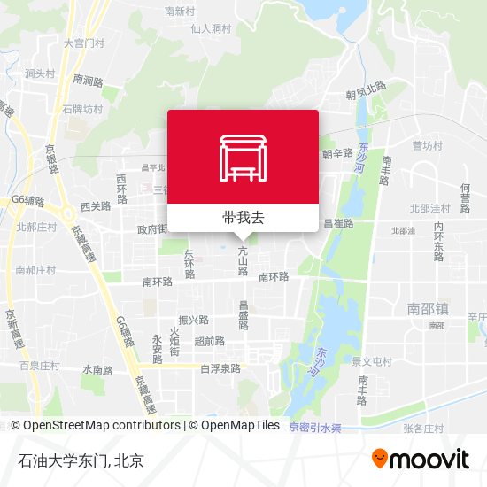 石油大学东门地图