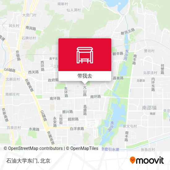 石油大学东门地图