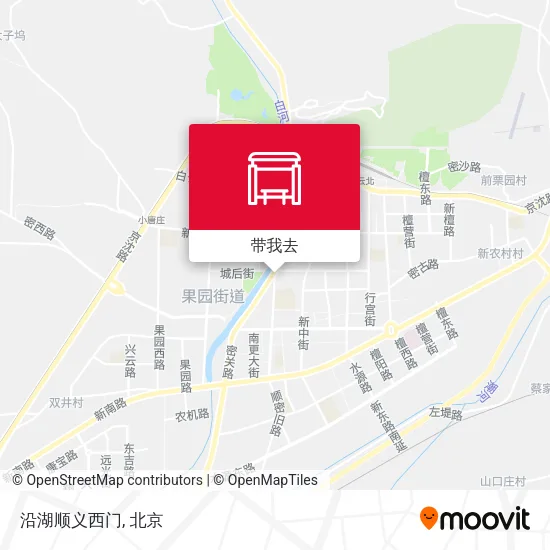 沿湖顺义西门地图