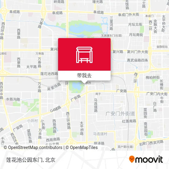 莲花池公园东门地图
