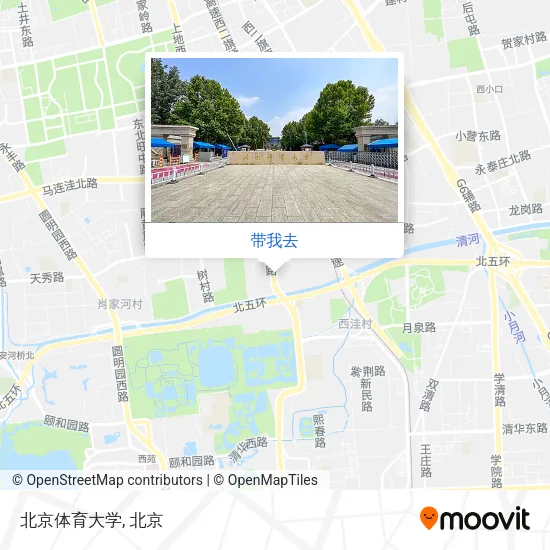北京体育大学地图
