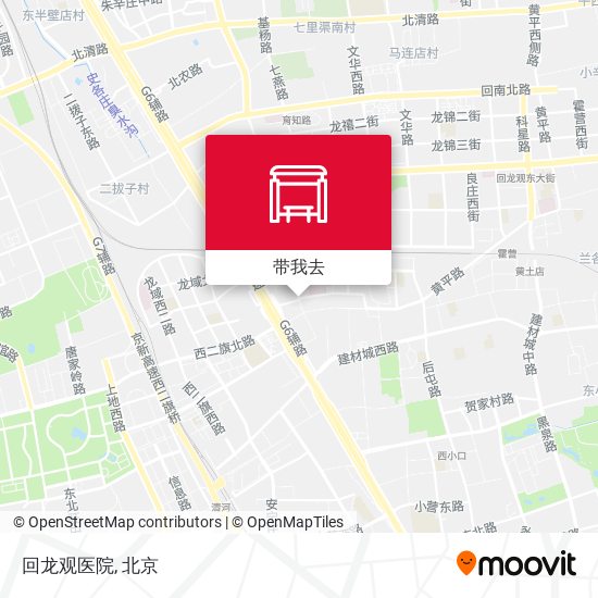 回龙观医院地图