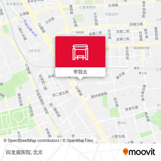 回龙观医院地图