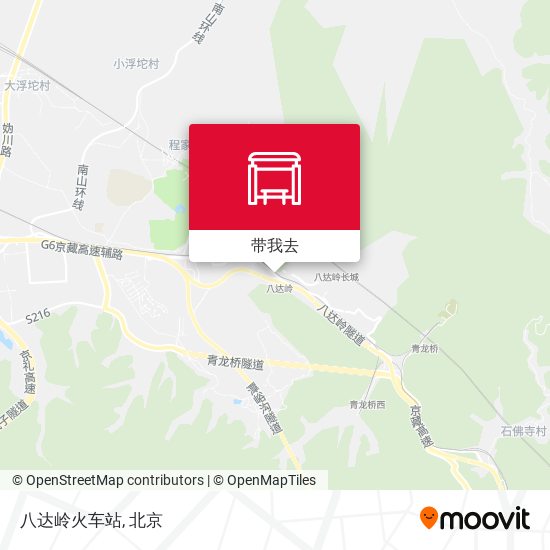 八达岭火车站地图