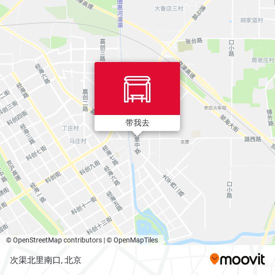 次渠北里南口地图