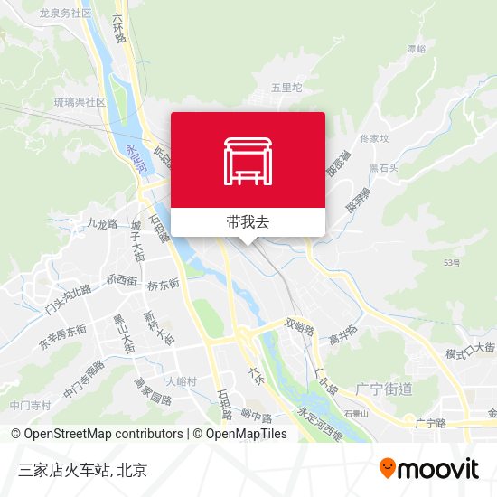 三家店火车站地图