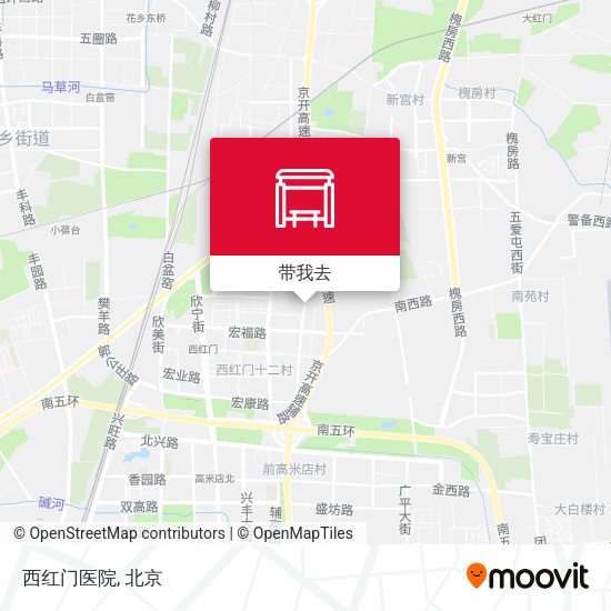 西红门医院地图
