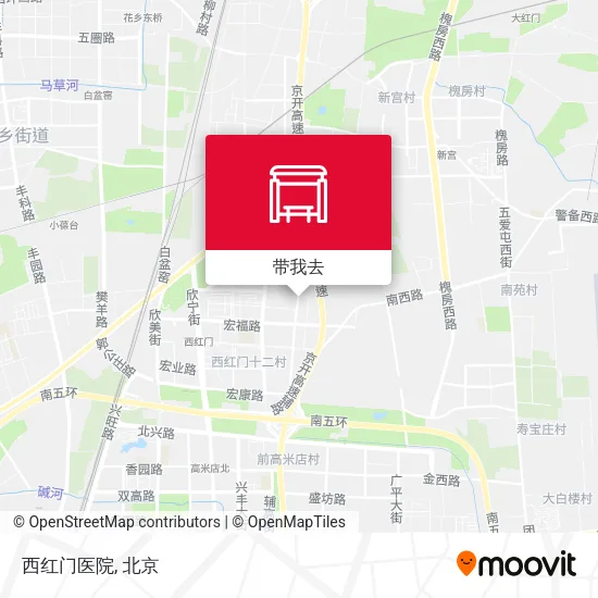 西红门医院地图