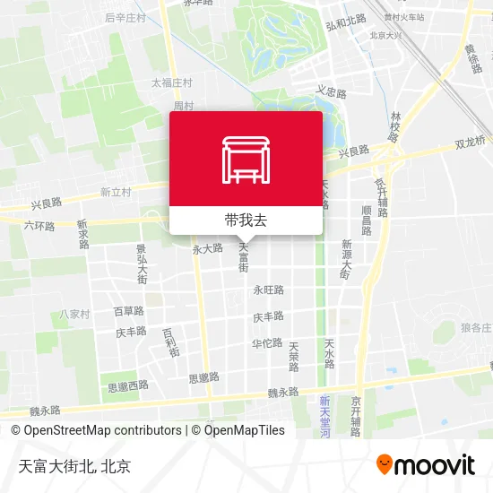 天富大街北地图