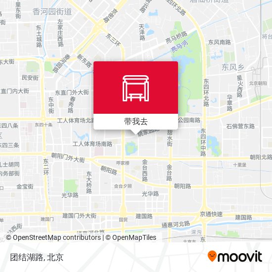 团结湖路地图