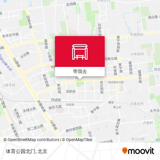 体育公园北门地图