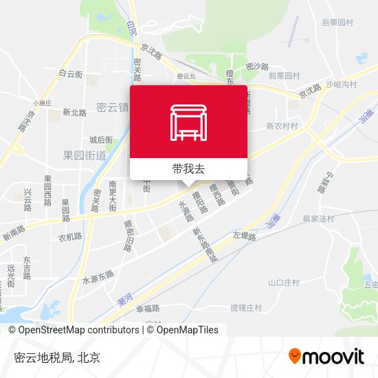 密云地税局地图