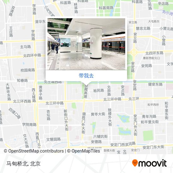 马甸桥北地图