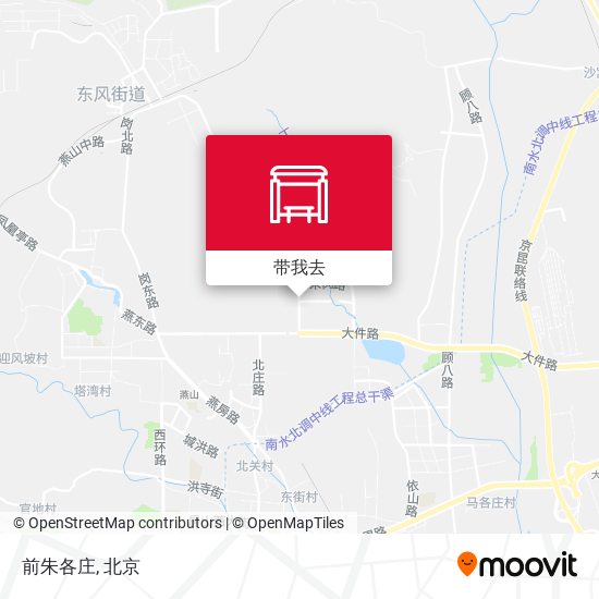 前朱各庄地图